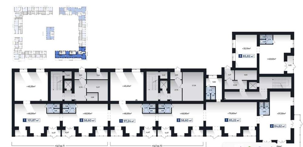 Продаж Комерційного приміщення 97,24 м² | ЖК «Козацький», Довженка 31Б