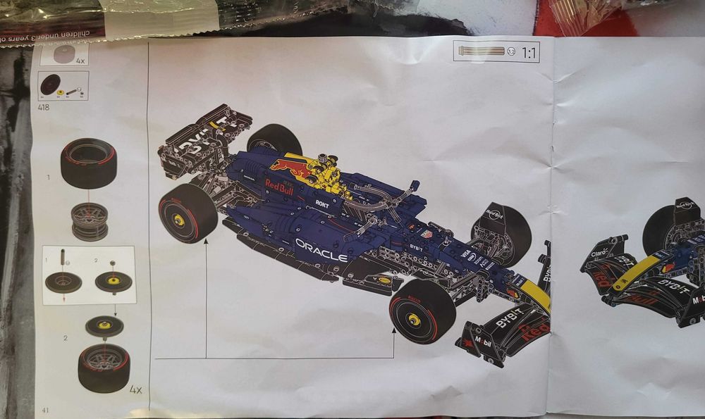 LEGO Technic F1 Oracle Red Bull Racing RB20 42206 - 1639 деталей (сумісний з LEGO)