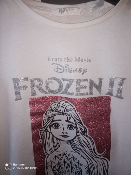 Koszulka Kraina Lodu hm 134 cm