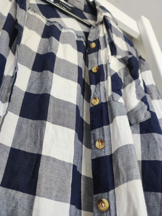 Koszula w kratę granatowo-biała Atmosphere S/36