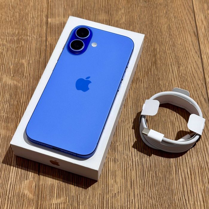  Apple iPhone 16 128GB Ultramarine Niebieski Gwarancja ROK Idealny