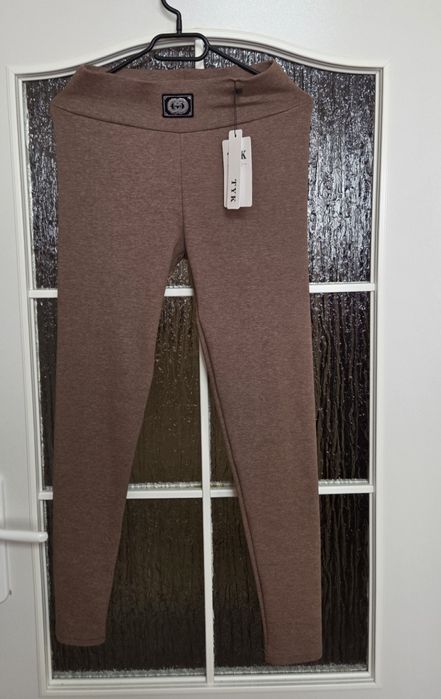 Legginsy Damskie Brązowe L/XL 38