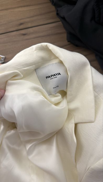 Papaya Молочно-жовтий блейзер, жакет, піджак (Butter Yellow)