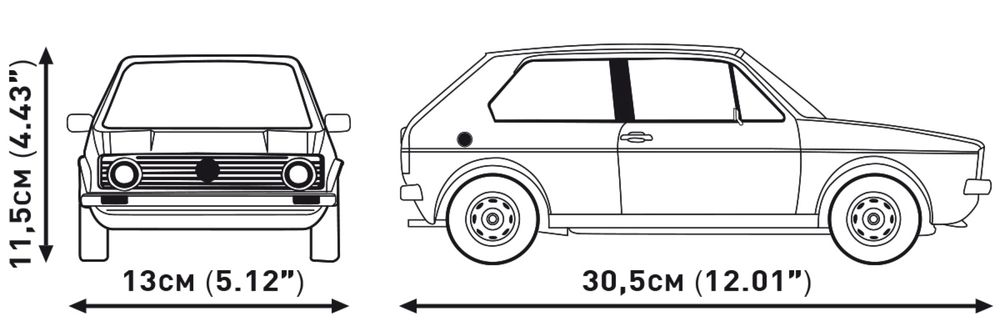 Klocki COBI 24358  samochód Volkswagen Golf GTI