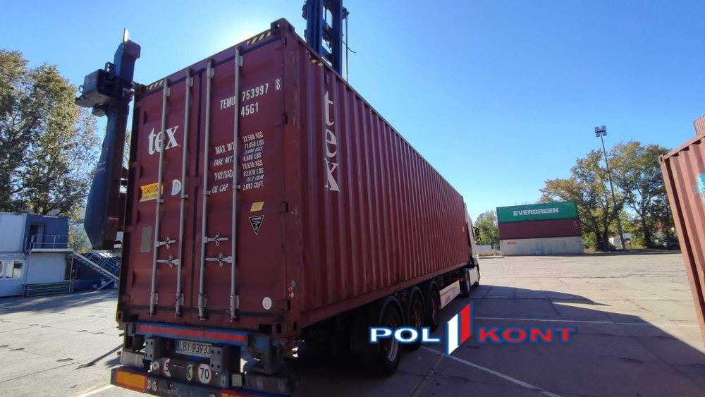 Kontener morski używany 12 metrowy 40 HC / Pewny Kontener PZ
