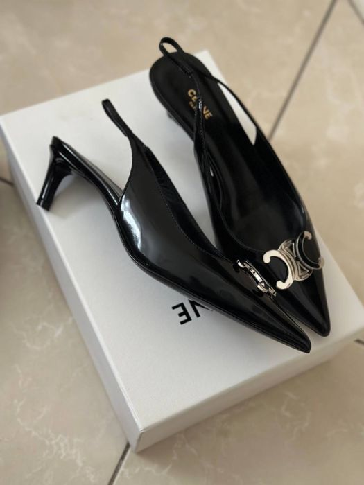 Слінбеги брендові celine 5,5 см каблук