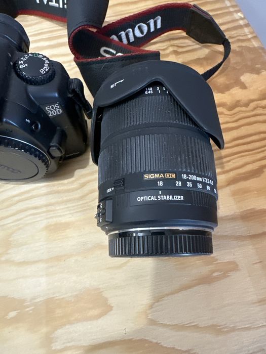 Canon 20d mais sigma dc 18-200 3.5 a 6.3