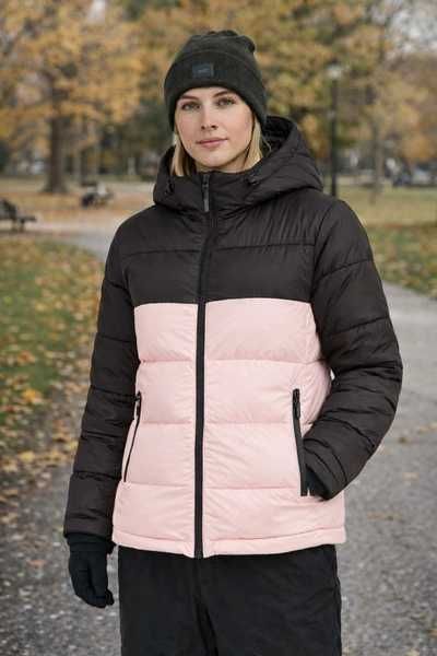O'neill O'riginals Puffer Jacket Peach Whip Colour Block