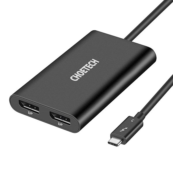 Choetech adapter przejściówka rozdzielacz USB Typ C Thunderbolt 3 (40G