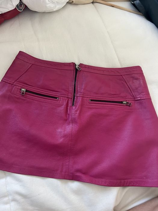 Saia Pink de Couro Original byNati Vozza