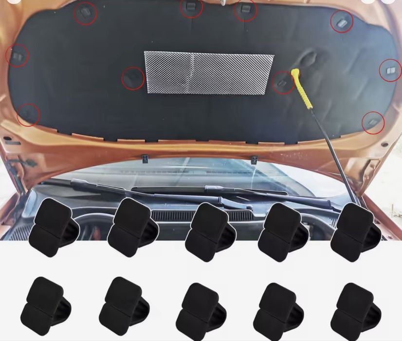 Клипса шумоизоляции капота VW Polo Tiguan Passat SEAT LeonSkodaВантажі