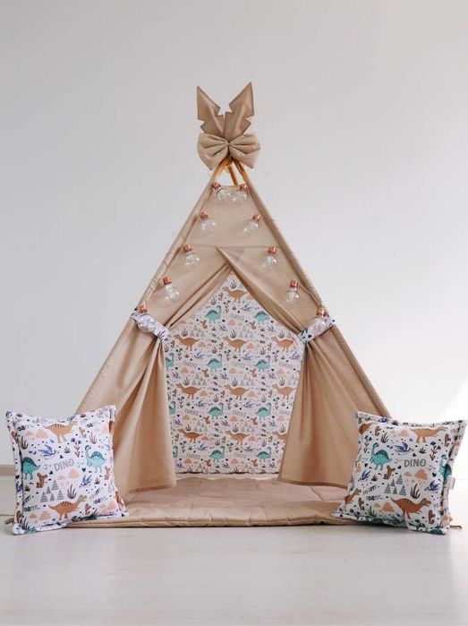 Вігвам для хлопчика Динозаврики. Повний комплект