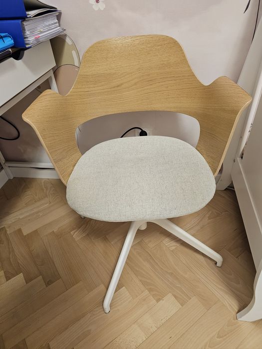 IKEA FJÄLLBERGET krzesło obrotowe drewno jasne skandynawskie