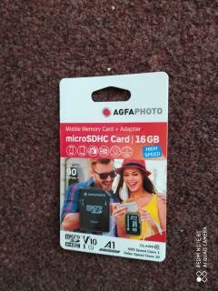 Мобильная карта памяти + адаптер" AGFA PHOTO" mikro/16gb