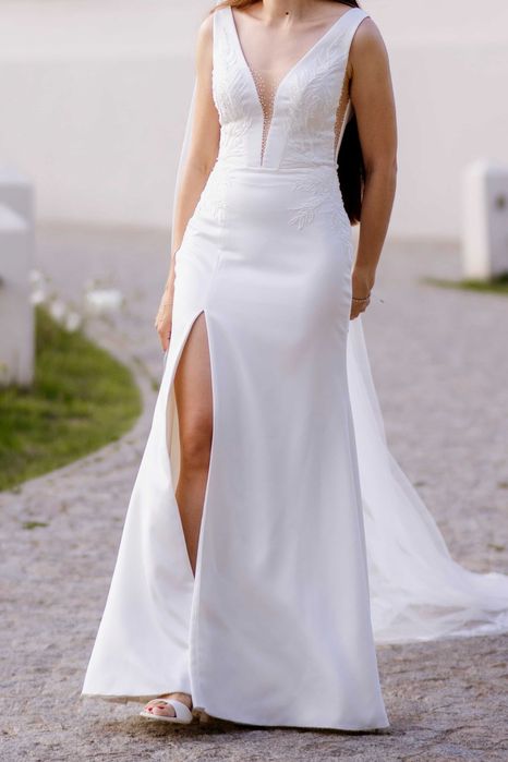 Suknia ślubna typu rybka  -  model "ODELIA" z salonu "NABLA"