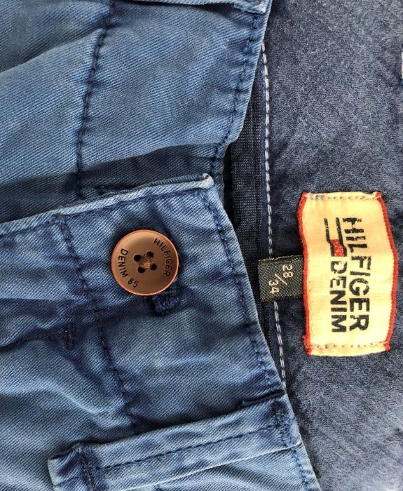 Męskie spodnie jeansy niebieskie Tommy Hilfiger 28/34