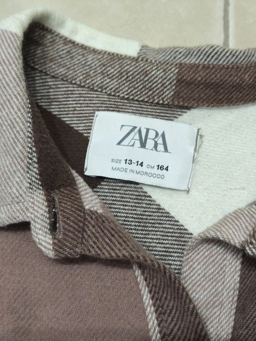 Camisa Xadrez Castanha da Zara