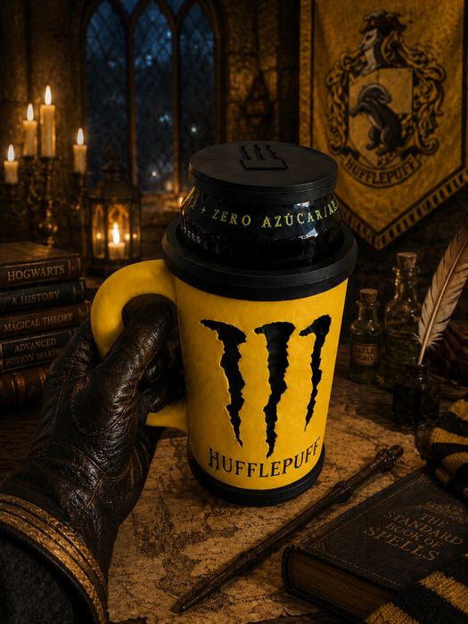 Caneca porta-lata HARRY POTTER + tampa