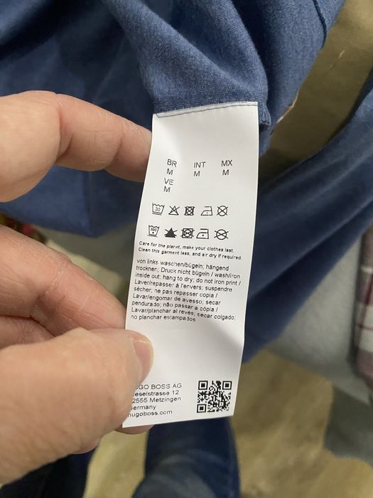 Polo Boss homem azul