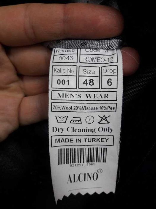 Чоловічий класичний костюм. Туреччина. Розмір 48.