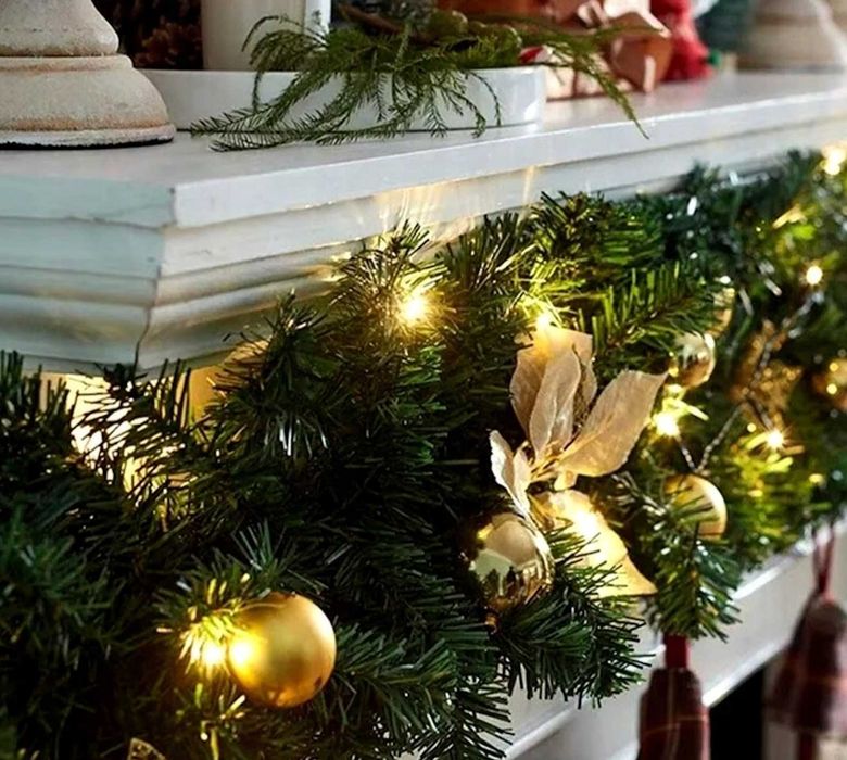 Duża 270CM Girlanda Świąteczna Choinkowa Stołowa Zielona Schody GRATIS