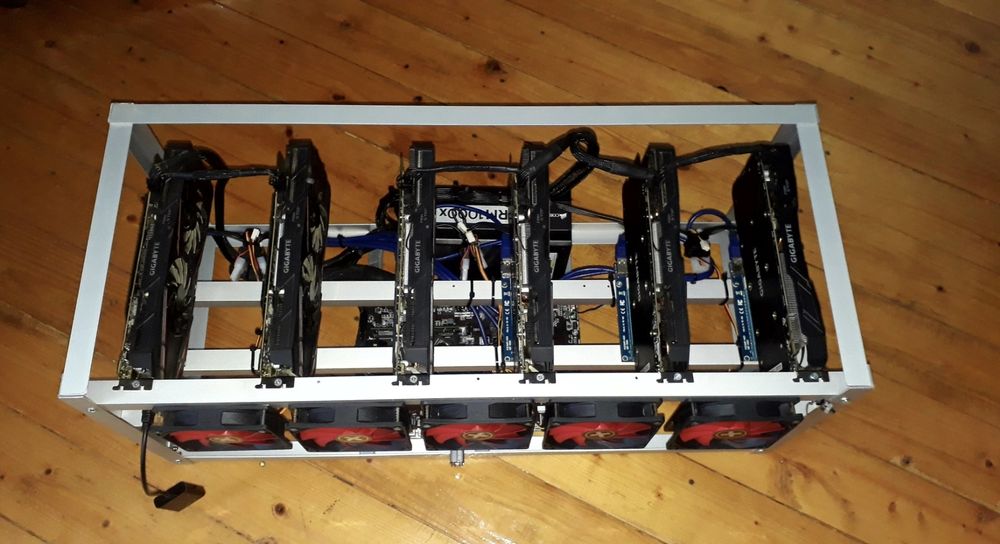 Майнинг ферма RTX3060ti GTX1060 6gb GTX1080