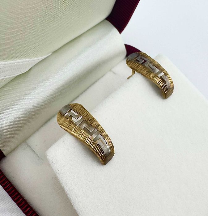 Piękne złote kolczyki 1,78g 585 14K