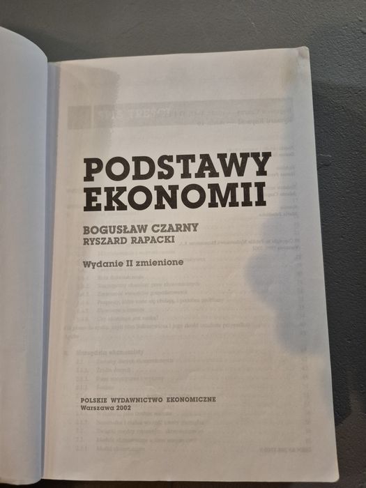 Książka Podstawy Ekonomii