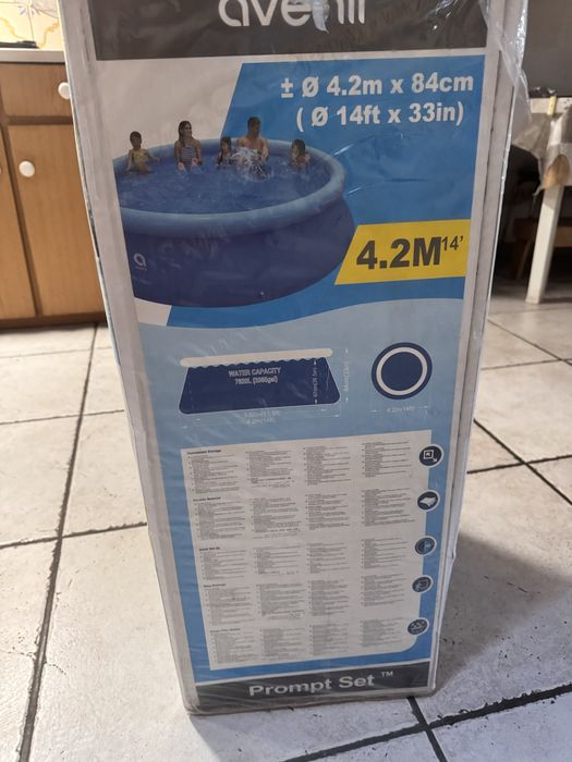 Piscina Insuflável 4,20m x 84cm c/ Depuradora – Nova Embalada