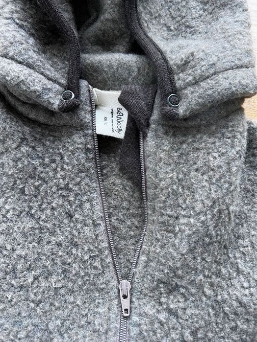 Kombinezon Merino BeWoolly 86/92 brązowy