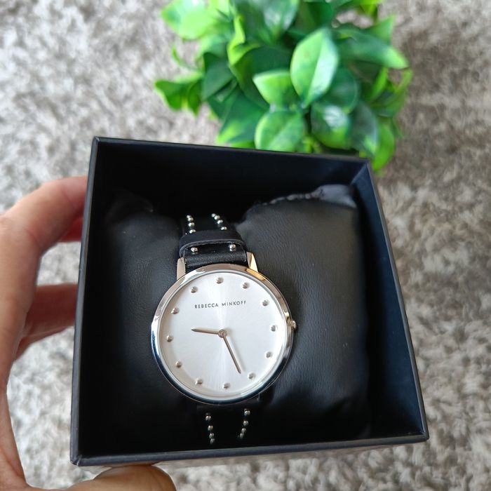 Nowy zegarek damski Rebecca Minkoff skórzany pasek