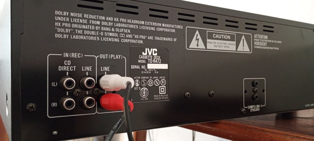 Deck de cassetes JVC TD-R472