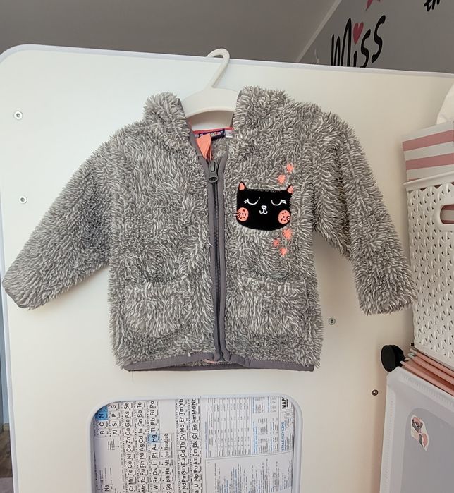 Bluza z kapturem dla dziewczynki Lupilu rozmiar 62/68