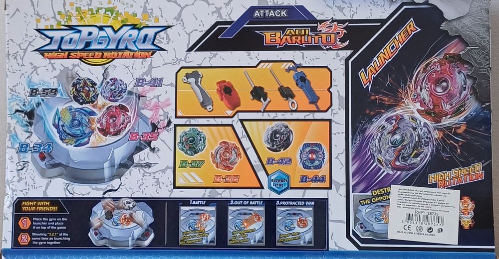 Brinquedo ainda embalado. Selado