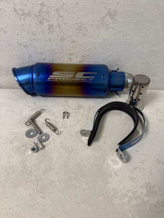 Прямоток Акрапович Acrapovic 37см карбон  глушник на мотоцикл