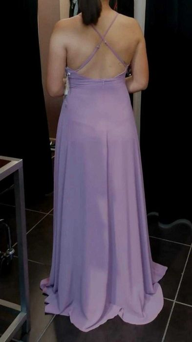 Vestido de cerimónia lilás