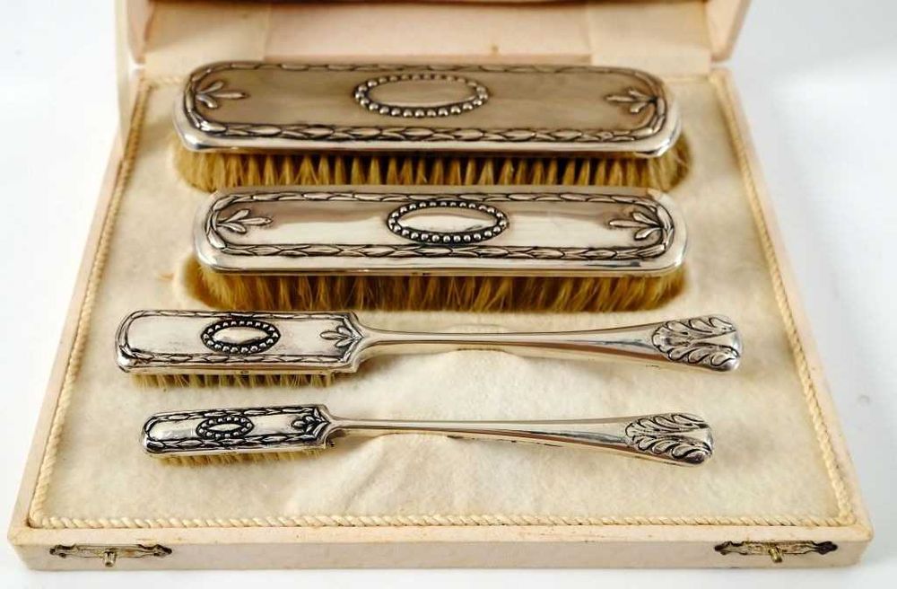 Conjunto de Colheres de café em Prata antiga