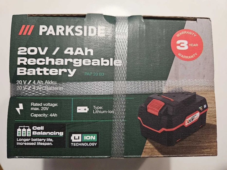 Akumulator Parkside 20V 4Ah PAP B3 NOWY 36M gwarancja
