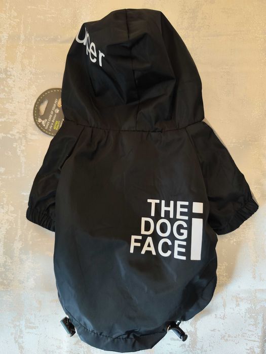 Impermeável Preto para Cão com Interior Quente – Tamanho S