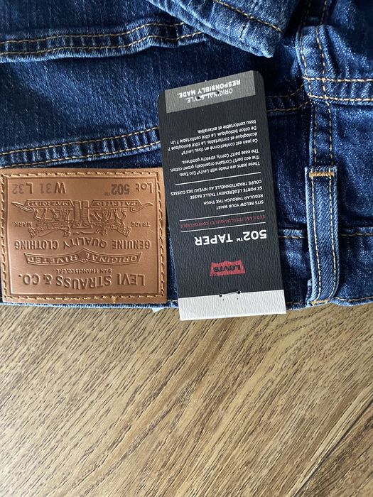 Levi’s męskie jeansy  502™ TAPER nowe z metka 31x32