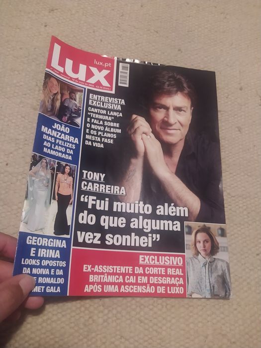 Revista Lux n° 1359 Tony Carreira e Teresa Tavares entre outros - oferta dos portes de envio