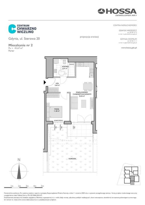 2-pokojowe mieszkanie 45m2 Bezpośrednio