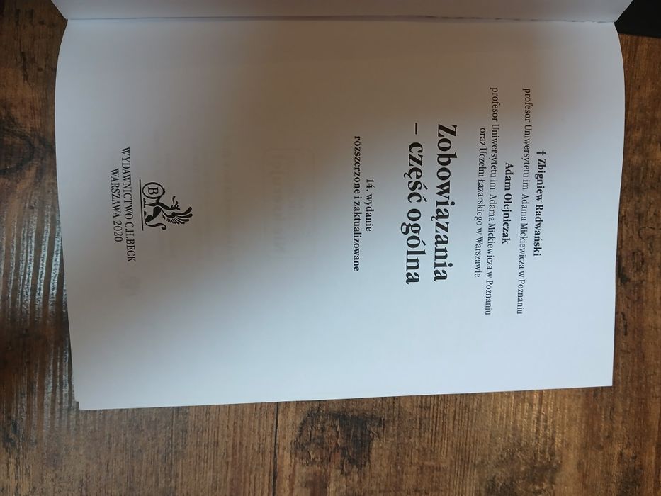 Zobowiązania część ogólna wydanie 14 Radwański