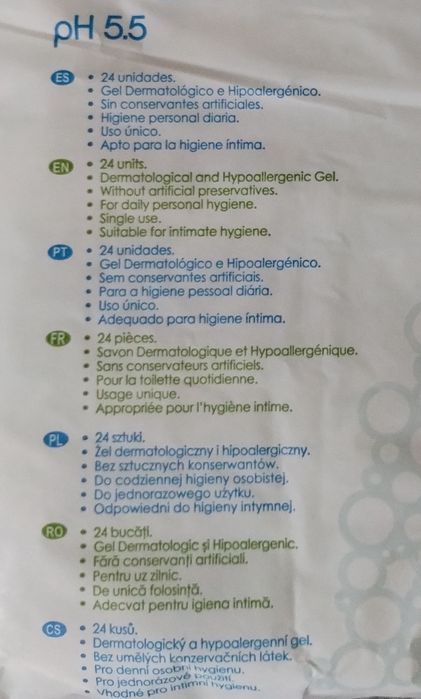 Zestaw dla Seniora podkłady chusteczki myjki