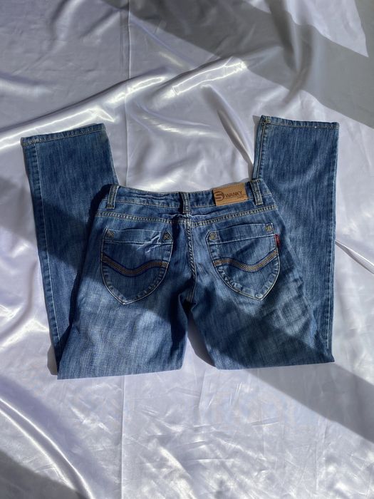 Jeansy typu proste XS 34 swanky jeans denim szersze nogawki