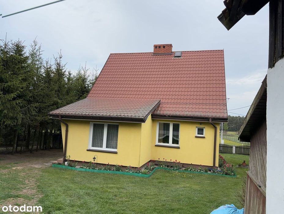 Wolnostojący dom z użytkowym poddaszem i piwnica oraz garażem.