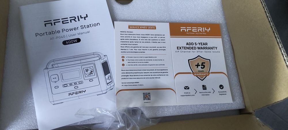 Зарядна станція Aferiy AF-P040, lifepo4,400w, 256wh, заряд за 80хв.