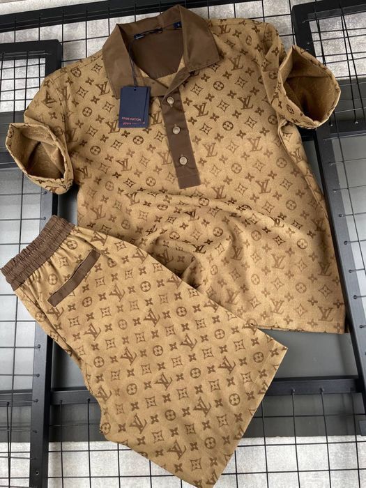 Літній костюм Louis Vuitton літній костюм луї віттон коричневий