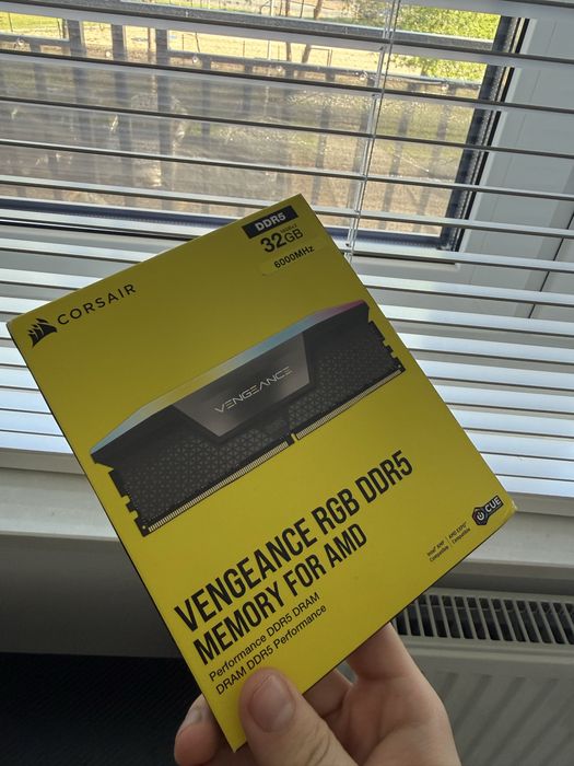 Corsair Vengeance RGB DDR5 32GB (2x16GB) 6000MHz CL30 AMD EXPO — nowe, nierozpakowane