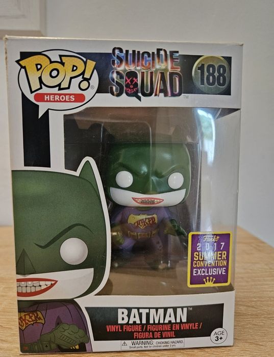 Unikat Funko Pop Suicide Squad Batman Joker # 188 Jared Leto convent